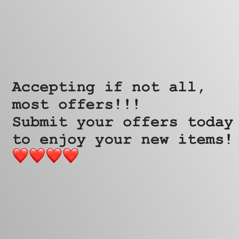 Make all your offers!